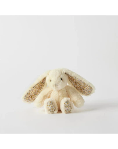 Jiggle and Giggle - Floral Lemon Bunny Rattle