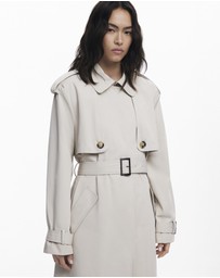 Desigual - Pleated back trench coat