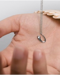 PDPAOLA - Initial 2026 U Silver Pendant Necklace