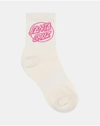 Santa Cruz - Oval Dot Mid Sock 4 Pack - Teens