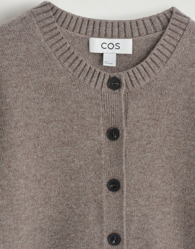 COS - Merino Wool Short-Sleeved Cardigan