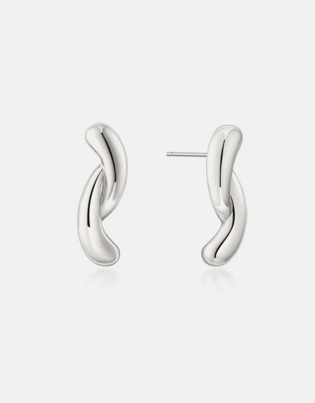 Ania Haie - Silver Twist Stud Earrings
