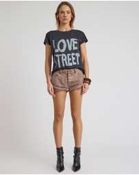 ONE TEASPOON - Bandits Low Waist Denim Shorts