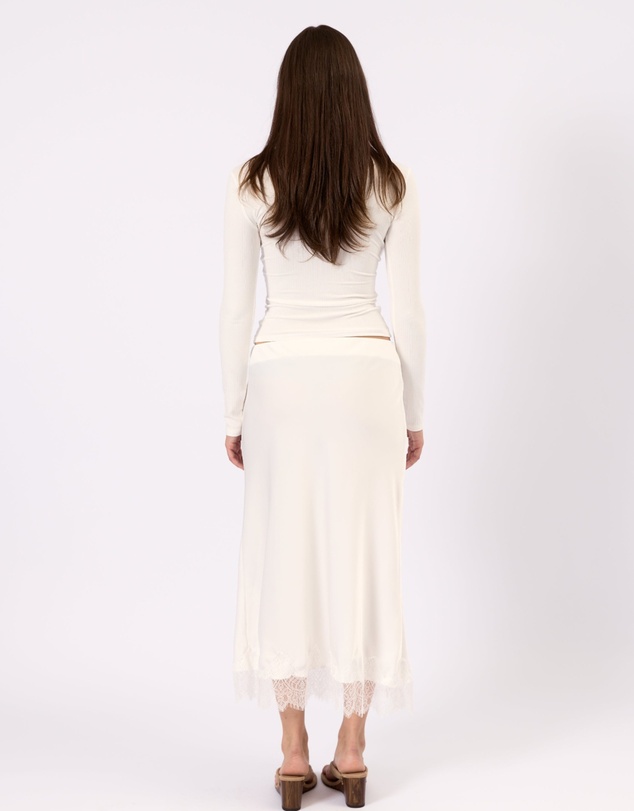 Style Addict - Valerie Satin Lace Skirt