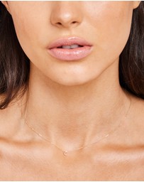 Zoe Olivia - 9K Gold Initial C Necklace