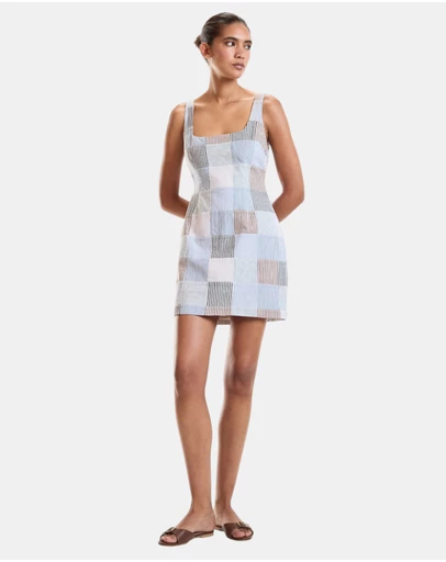 Cynthia Rowley - Seersucker Madras Mini Dress