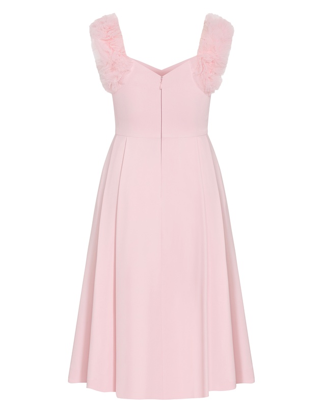 City Chic - Roselyn Ruffle Tulle Midi Dress