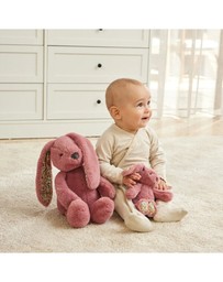 Jiggle and Giggle - Floral Raspberry Bunny Medium