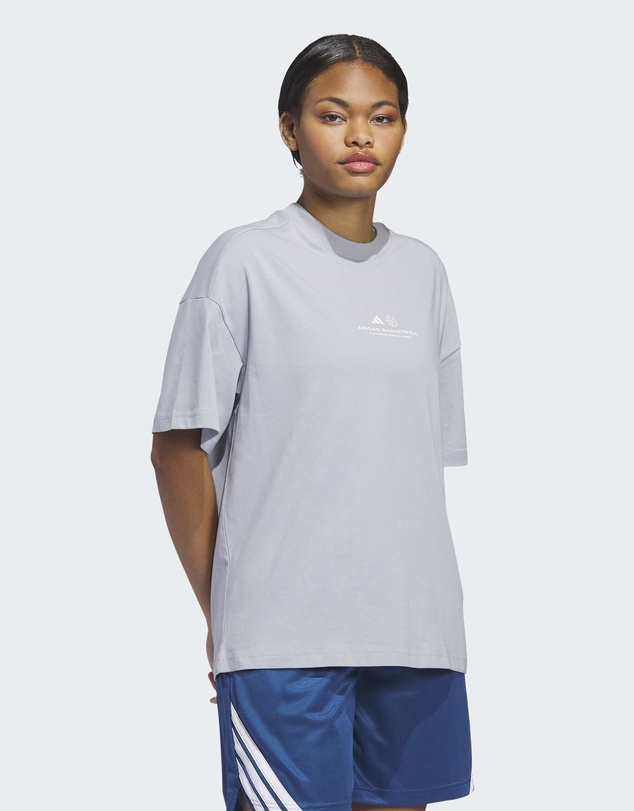 adidas Performance - ADIDAS WORLD WIDE HOOPS GRAPHIC TEE Womens