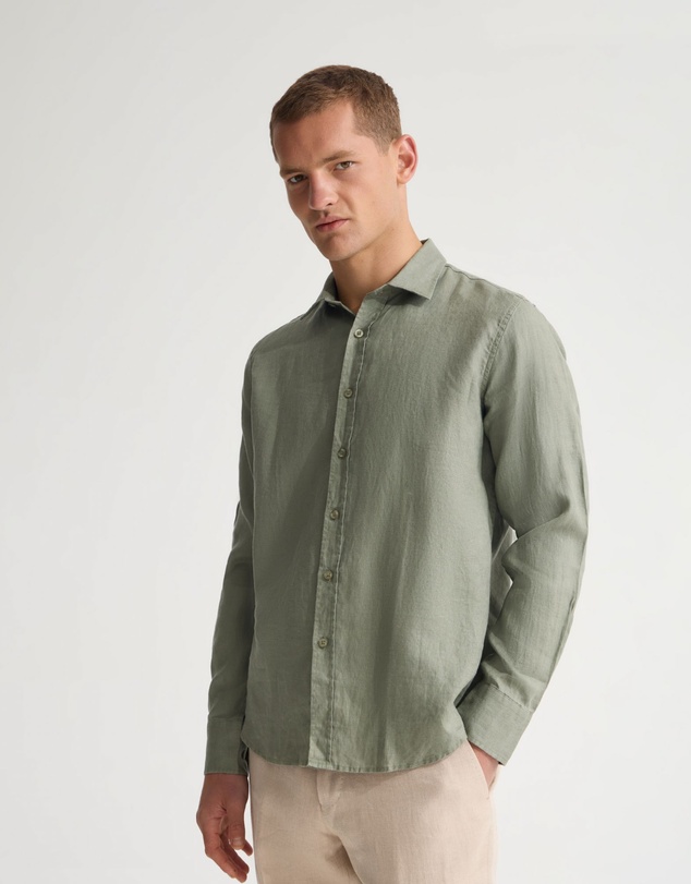 Oxford - Copper European Linen Shirt