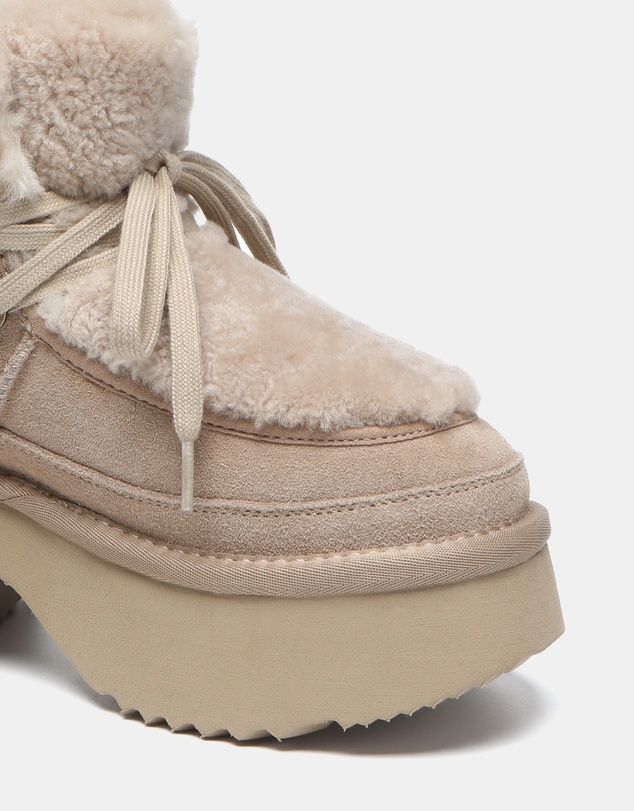 EVERAU - Australian Shepherd Ugg Bumpy Cow Suede Upper Fashion Boots