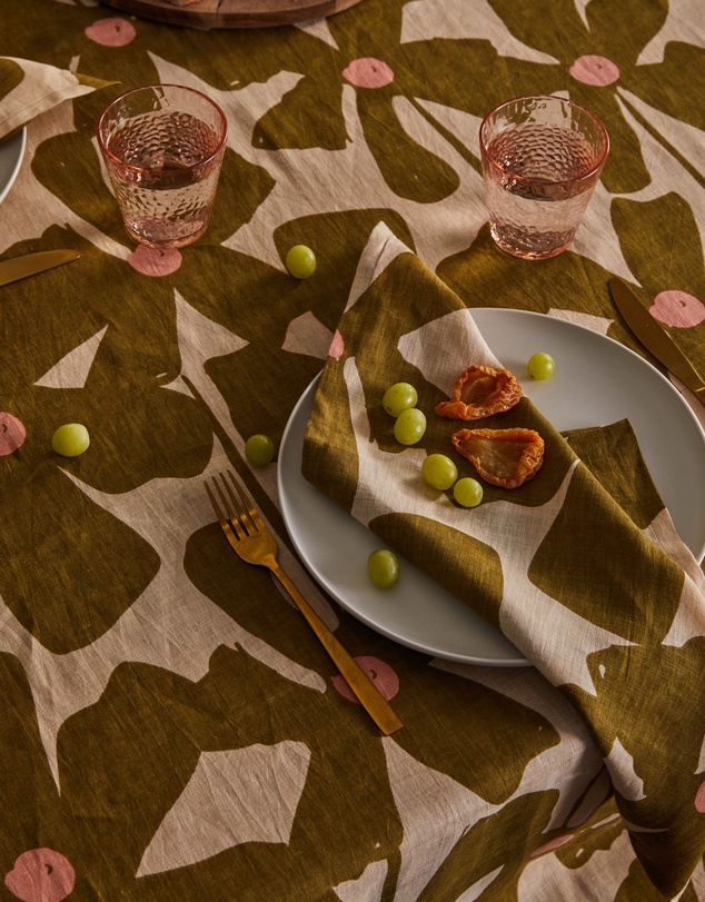 Mosey Me - Olive Poppy Napkin Set