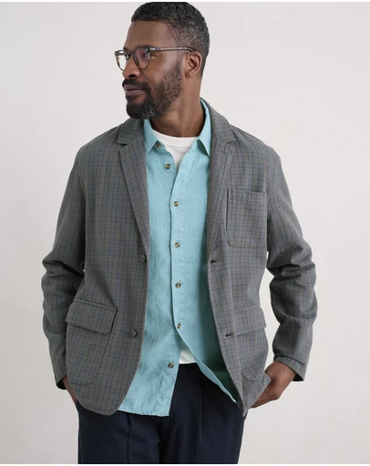Seasalt - Seasalt Cornwall Grey Farrier Blazer