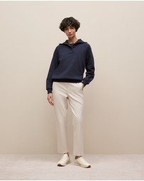 Trenery - Ponte Straight Leg Pant in Stone