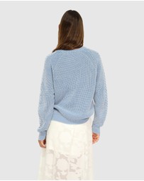 Belle & Bloom - Hudson Street Cable Garment Dyed Sweater