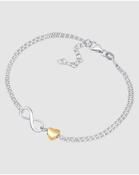 Elli Jewelry - Bracelet Heart Valentine 925 Sterling Silver