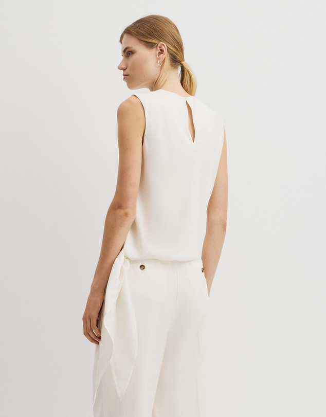 Country Road - Asymmetrical Washable Silk Tank