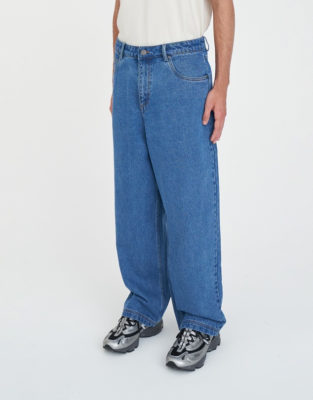Huffer - Block Denim Jean/Rounder