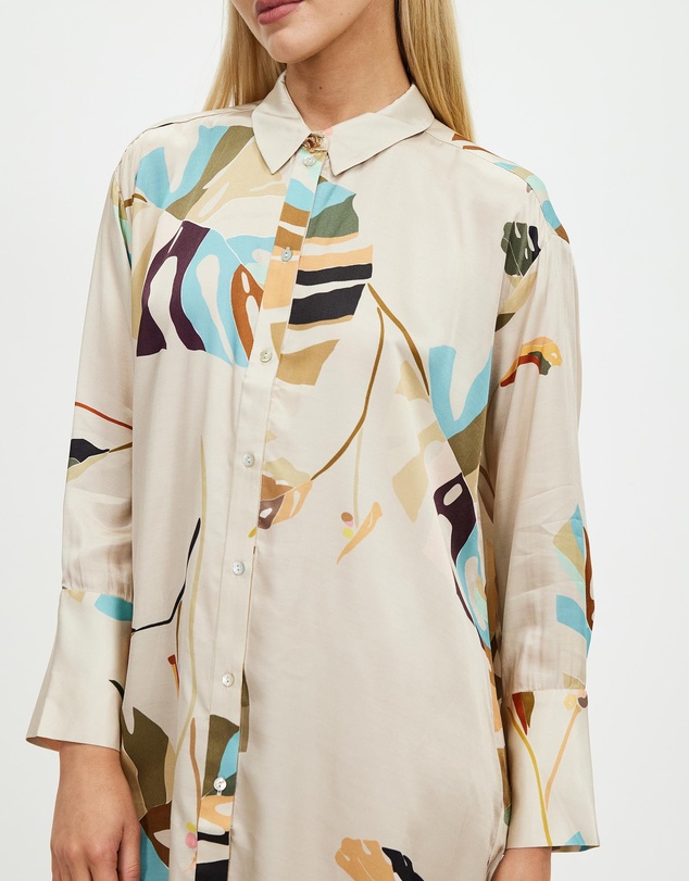 Grace Willow - Jasmine Silk Shirt Dress