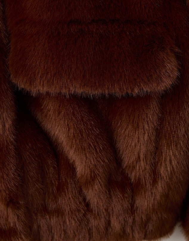 M.N.G - Faux-Fur Jacket With Pockets