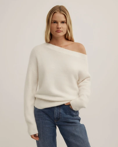 Witchery - Fluffy Asymmetric Knit
