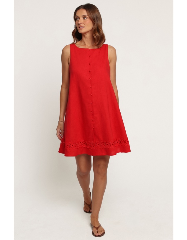 Petal & Pup - Floralyn Mini Dress - Red