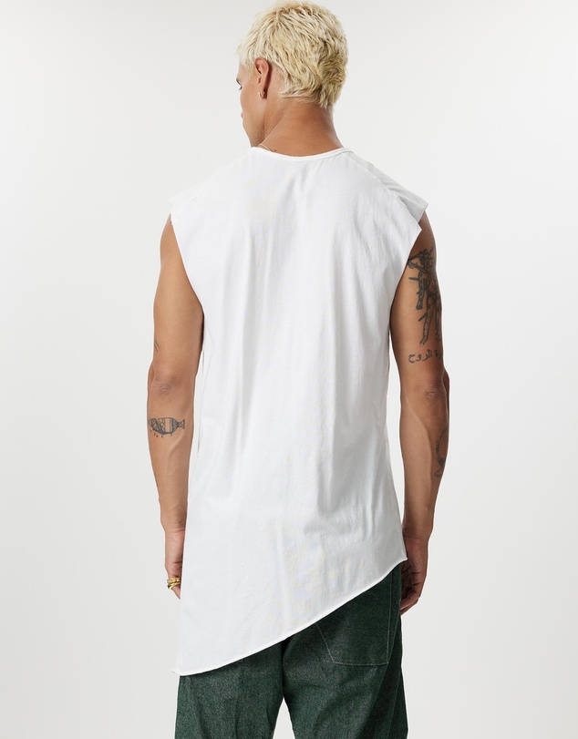 Surrounded By Ghosts - The Graftonite Asymmetrical Cotton Tail Muscle T-Shirt