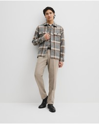 Country Road - Regular Fit Cotton Blend Check Overshirt