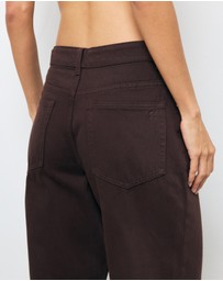AERE - High Rise Straight Leg Jeans