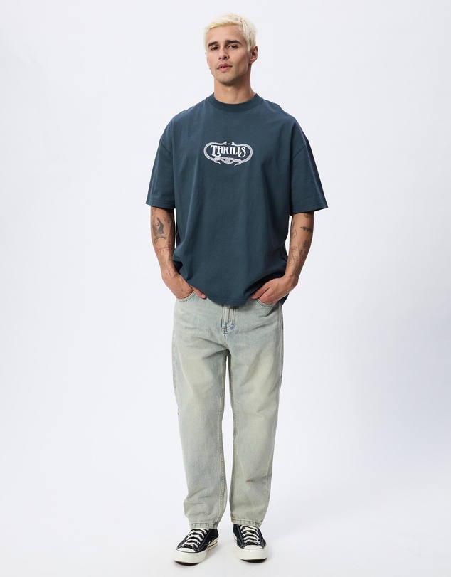 Thrills - Chopped Straight Cropped Denim Jeans