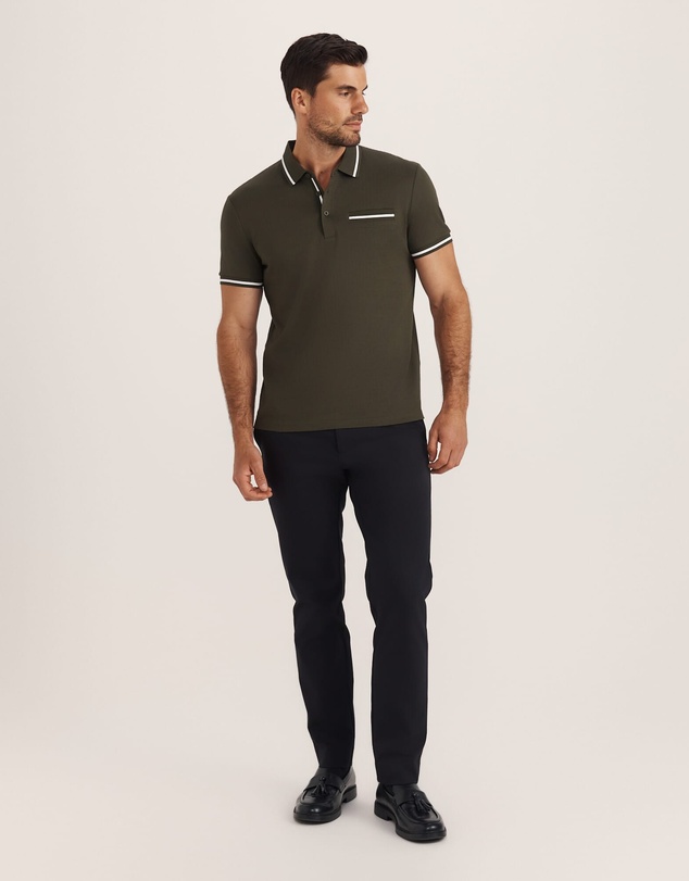 SABA - Ted Textured Cotton Polo