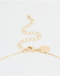 Lovisa - Gold Plated Brass Cubic Zirconia Rondell Necklace