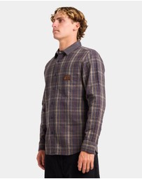 Volcom - Mens Stonevise Plaid Long Sleeve Shirt