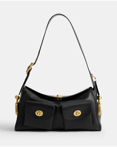 Coach - Natural Grain Leather Haversack Bag