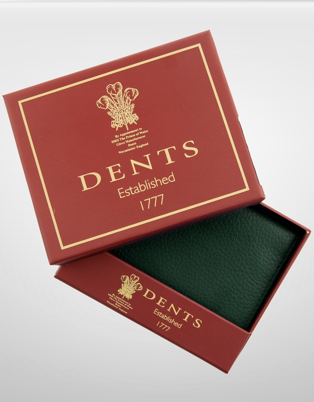 DENTS - Pebble Grain Leather Card Holder with RFID Blocking