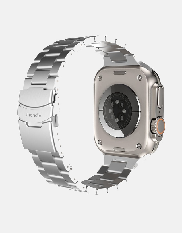 Friendie - Stainless Steel Link Bracelet Band (Ultra Style) - Sydney Ultra - Apple Watch Compatible