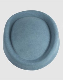 Max Alexander - Felt Blue Grey Pillbox Hat
