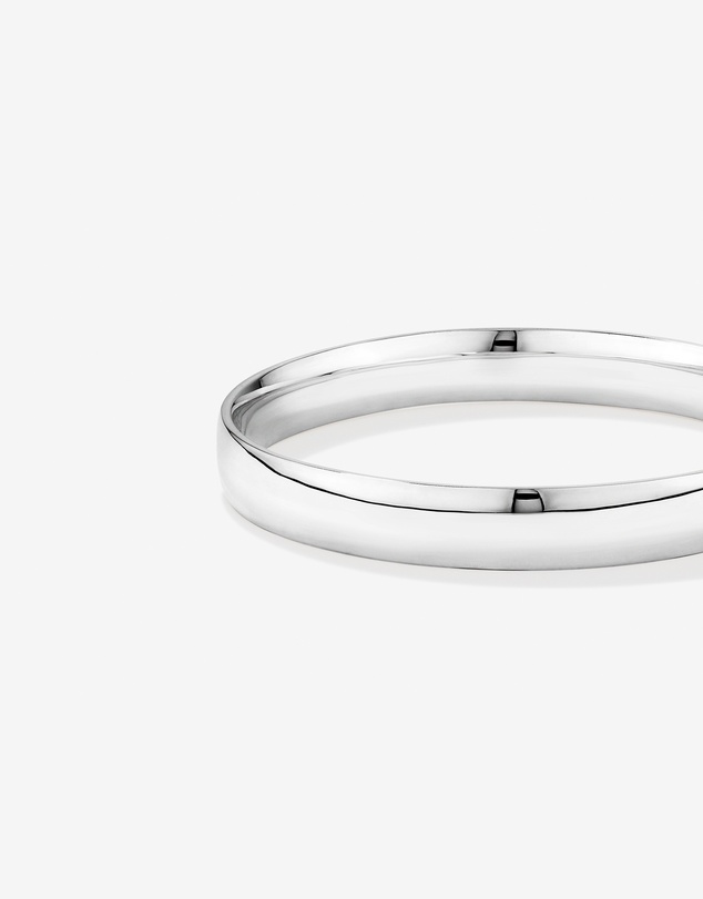 Michael Hill - 10mm Solid Round Bangle in Sterling Silver