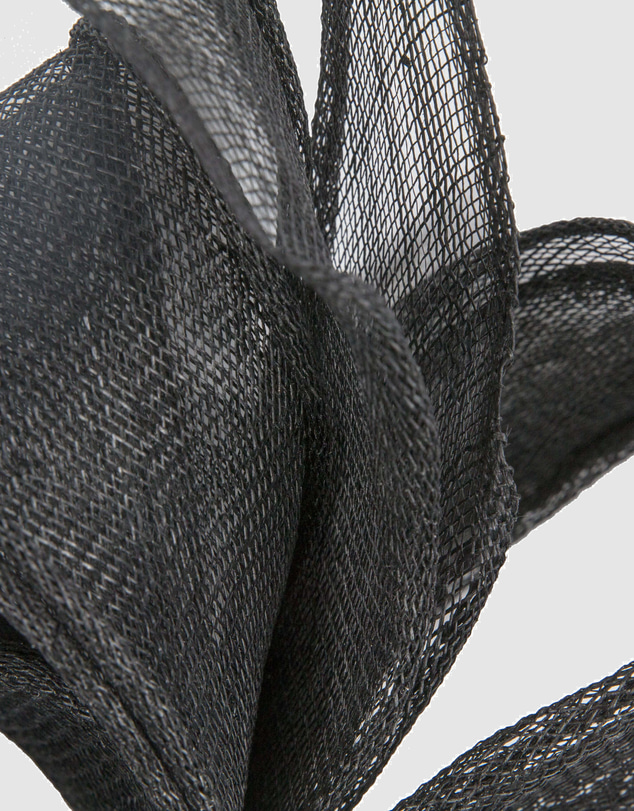Max Alexander - Black Sinamay Bow Racing Fascinator