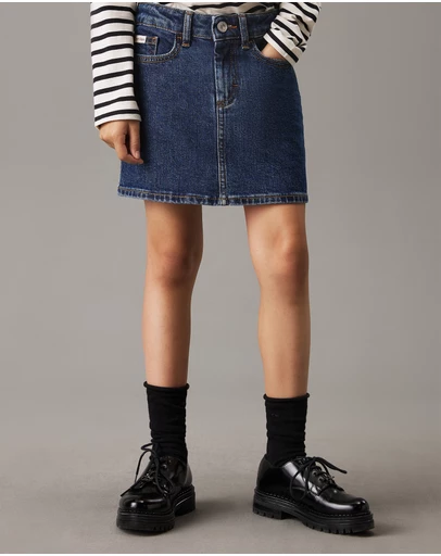 Calvin Klein Jeans - Girls Slim Denim Mini Skirt