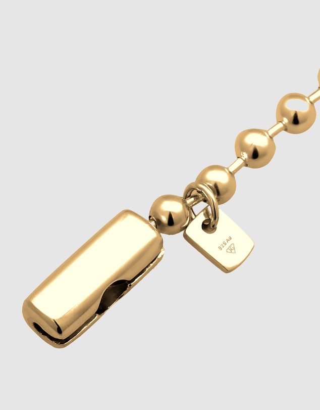 Kuzzoi - ICONIC EXCLUSIVE - Ball Chain Bracelet in Gold-Plated 925 Sterling Silver