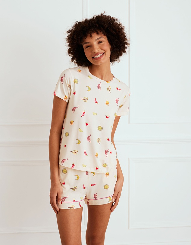 Chelsea Peers - Desert Icons Print Short Pyjama Set
