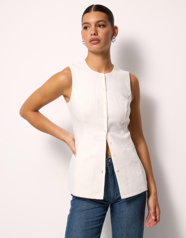 AERE - Amadi Linen Vest