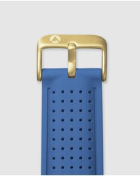 Maxum - Raglan Band Blue Silicone Strap Gold Buckle