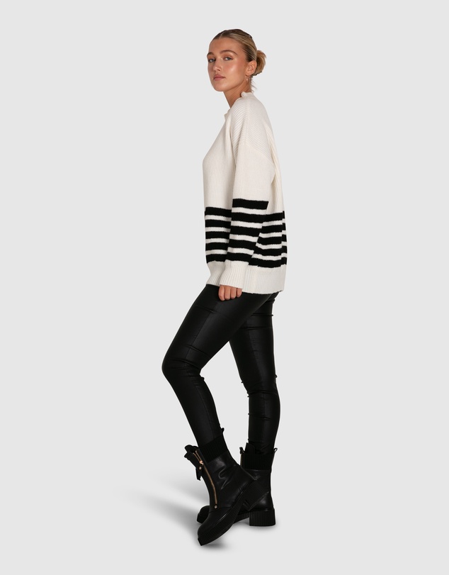 Belle & Bloom - Everything I Do Oversize Striped Knit