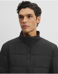 Country Road - Quilted Funnel Neck Jacket