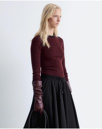 & Other Stories - Rib-Knit Wool Boatneck Top
