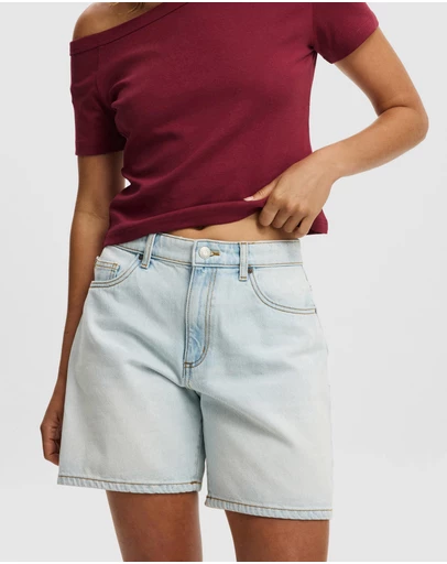 Cotton On - Relaxed Denim Shorts