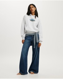 Cotton On - Boxy License Graphic Hoodie