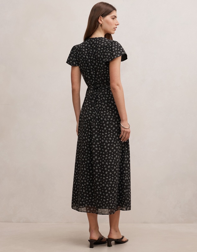 Forever New - Ardelia Flutter Sleeves Midi Dress